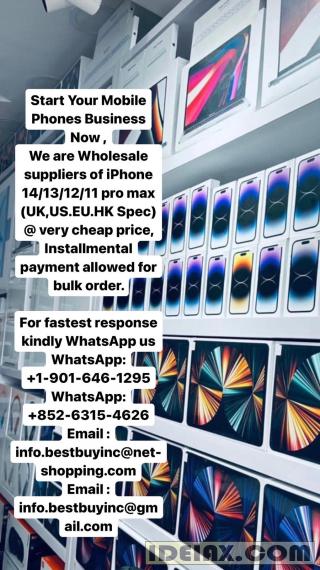 Wholesale Suppliers of  iPhone 14/13/12/11 pro max (UK,US.EU.HK Spec)